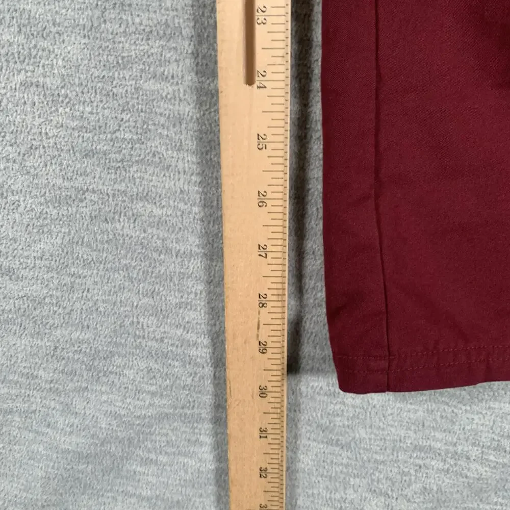 FIGS Pants Mens 41x29 Red Technical Collection Scrub Cargo Elastic Waist Pockets